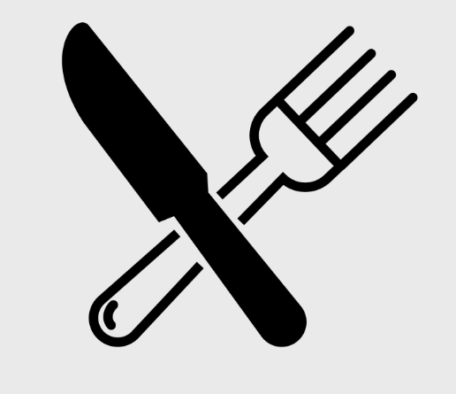 Knife and fork icon representing hospitality industry