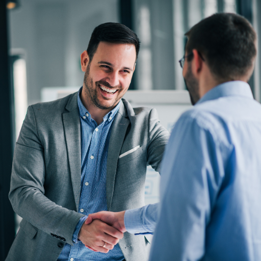 Two men shaking hands